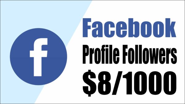 Facebook profile followers $8/1000