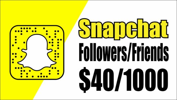 Snapchat followers/friends $40/1000