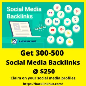 Получите 300-500 обратных ссылок в социальных сетях