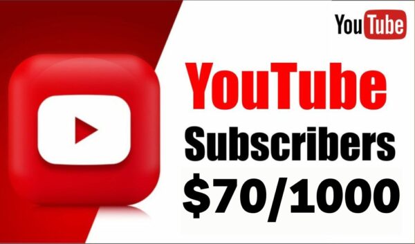 Backlinkhut: Subscribers bundle on Youtube of 1K for $70